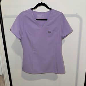 Figs Women’s Lavender Dew Slim Catalina Scrub Top